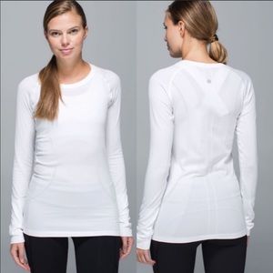 Lululemon Swiftly Tech long Sleeve White Size 10
